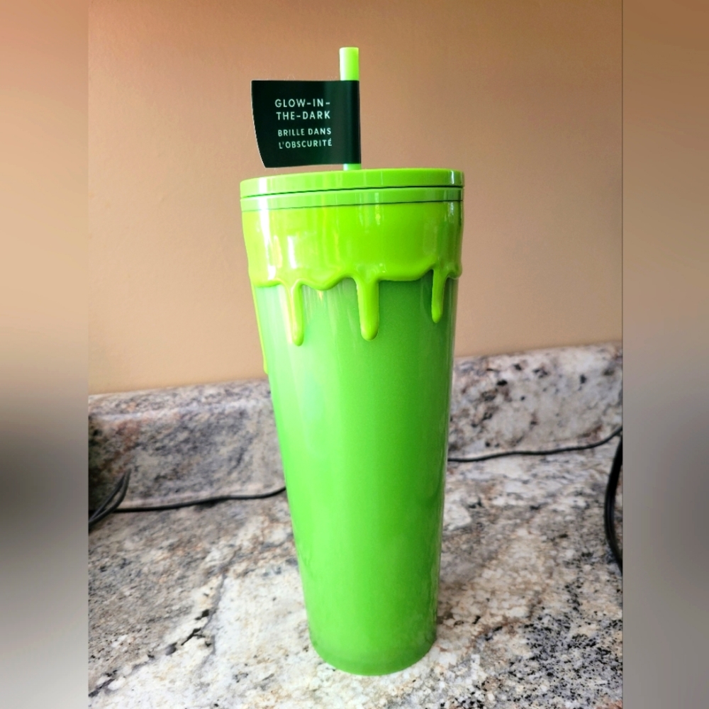 Starbucks Slime glow in the dark cup tumbler New NWT